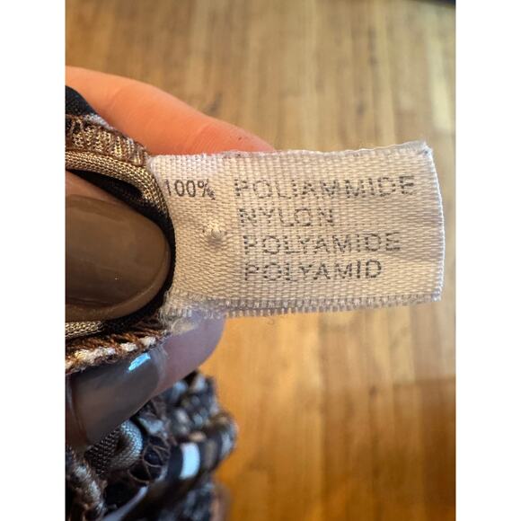 Fendi Vintage FF Geometric Zucca Short Sleeve Top IT 42 US 6 1990s Authentic - Picture 3 of 4